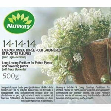 MARQUES NUWAY BRANDS Nuway Fertilizer, 500 g, Granular, 14-14-14 N-P-K Ratio E00226